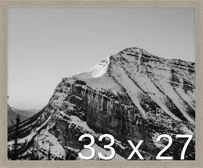 Frame It Easy 33 x 27 Rustic Gray Wood Frame (Derby)