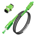 SC/APC to SC/APC Fiber Optic Internet Cable, Armored Single Mode Patch Cable by Bangun