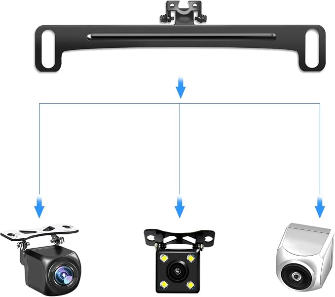 Pixelman Universal Car Rear View Camera License Plate Bracket, Upgraded Full - Image 4