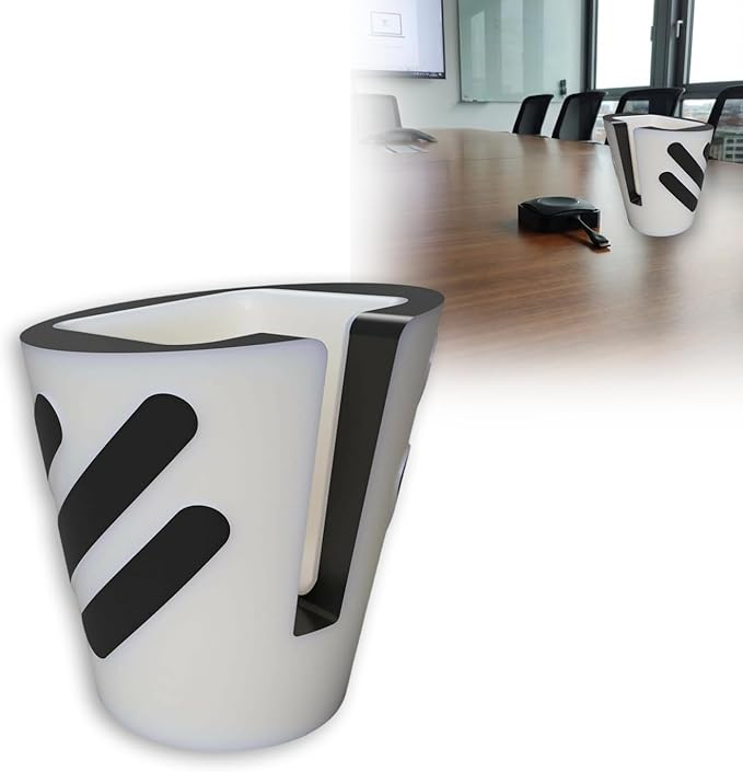 Audio Conferencing Button Bracket Organizer Tray Compatible with Barco Clickshare | Durable Construction | Portable Meeting Room Organizer