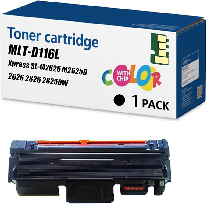 TEDGSH MLT-D116L Toner Cartridge Compatible for Samsung Xpress SL-M2625 M2625D 2626 2825 2825DW Printers, 3,000 Pages Black