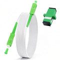 3FT SC/APC to SC/APC Fiber Optic Cable, Armored Single Mode Patch Cord by EZYUMM
