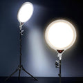 Ring Light Tripod for iPhone, 14" Selfie Ring Light with 63" Tripod Stand and Phone Holder, Professional LED Ringlight for Video Recording, Streaming, Photography, Makeup, Barber, TikTok White