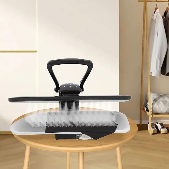 JLYNOWPT Professional Steam Iron Press with LED Touch Screen, Large Steam Iron Press with 5 Fabric Settings 1800W Electronic Iron Press with Spray Bottle & Press Pad for Perfect Ironing