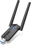 USB 3.0 WiFi 6E Adapter for Desktop PC, QGOO Tri-Band Axe 5400 Wireless Network by QGOO