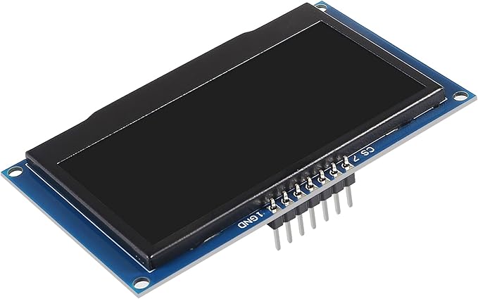 ACEIRMC 2.42 inch 128x64 OLED LCD Display Module SSD1309 7 Pin SPI/IIC I2C Serial Interface for Arduino UNO R3 (White)