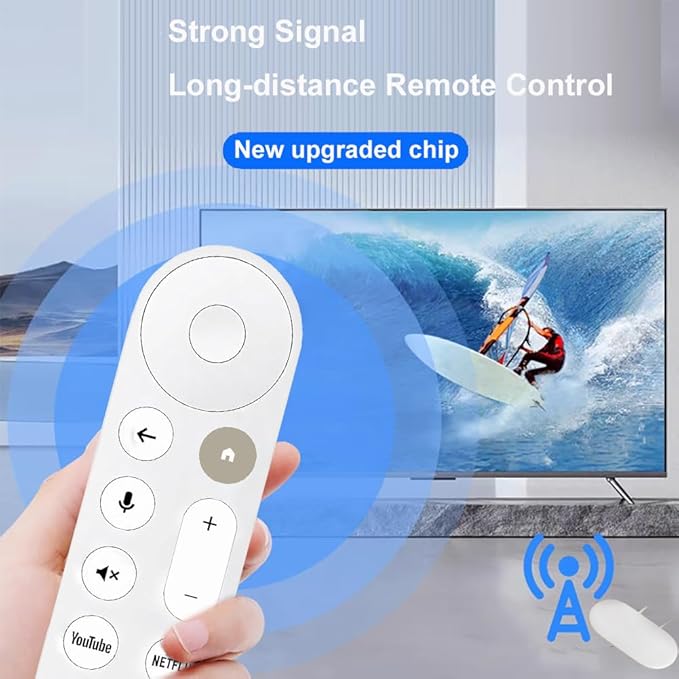 Upgrade New Replacemen Remote Voice Control Only for Chromecast-Google-TV 4K/ HD, for Google TV Streamer (4K) Box