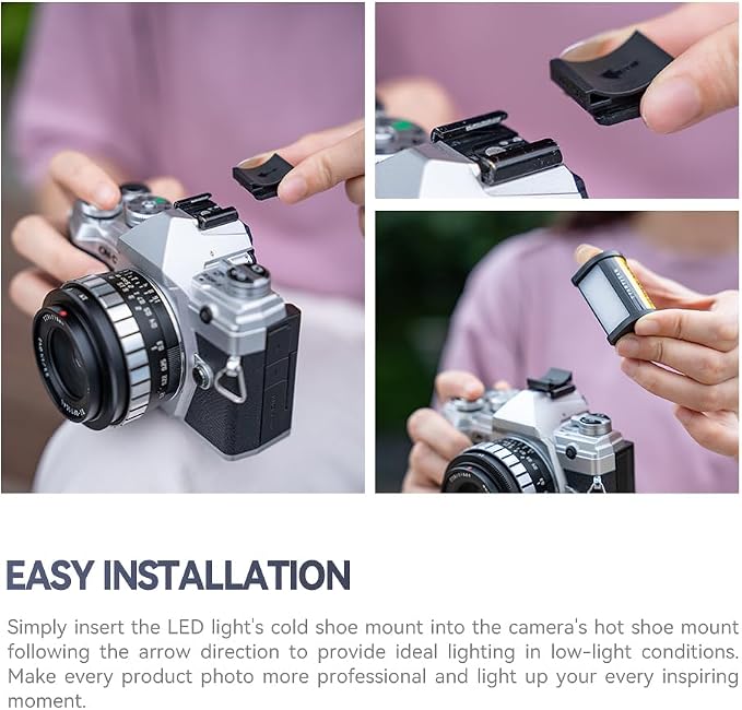 TTArtisan Ultra Mini Led Light for Camera Magnetic Cold Shoe Lights Portable 3 - Image 2