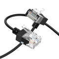 Cat6A Ethernet Cable 90 Degree Downward Angled 3.3FT, Flexible Slim & Ultra by Thzzhnno