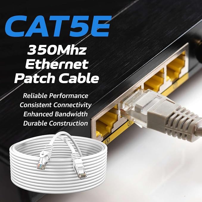 Cables Direct Online Cat5e 50FT Network Ethernet Patch Cable, 350Mhz Internet - Image 2