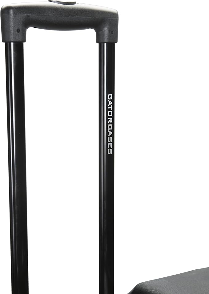 Gator Cases Pro Series 19" Depth 8U Rolling Rack Case with Recessed Wheels, Black