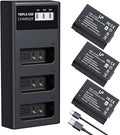 LP LP-E10 Battery Charger Pack, Triple Slot Charger, USB Battery Charger by LP