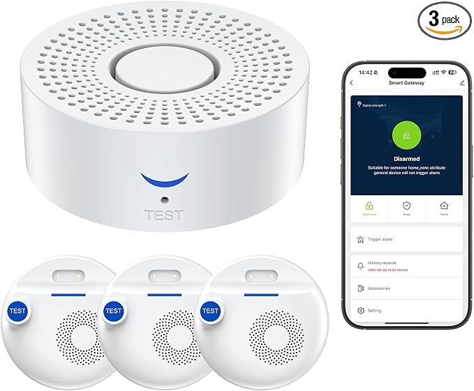 Nuleto WiFi Water Leak Detector 1s, Smart Water Sensor Alarm, Water Alarm by Nuleto