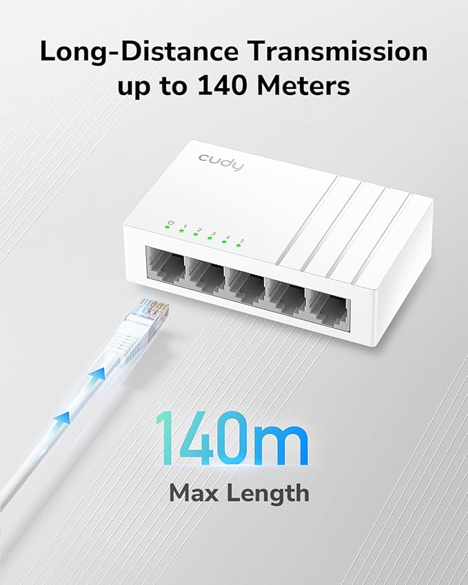 Cudy GS105U 5 Port Gigabit Ethernet Switch - Image 4