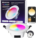 ZigBee 3.0 Recessed Lights RGBWW Smart LED Downlight 4 Inch Work by GIDERWEL