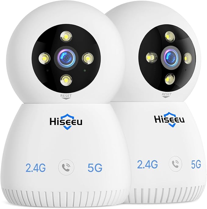 Hiseeu Indoor Security Camera, 2.4G/5G 5MP Baby Monitor Pet Camera by Hiseeu
