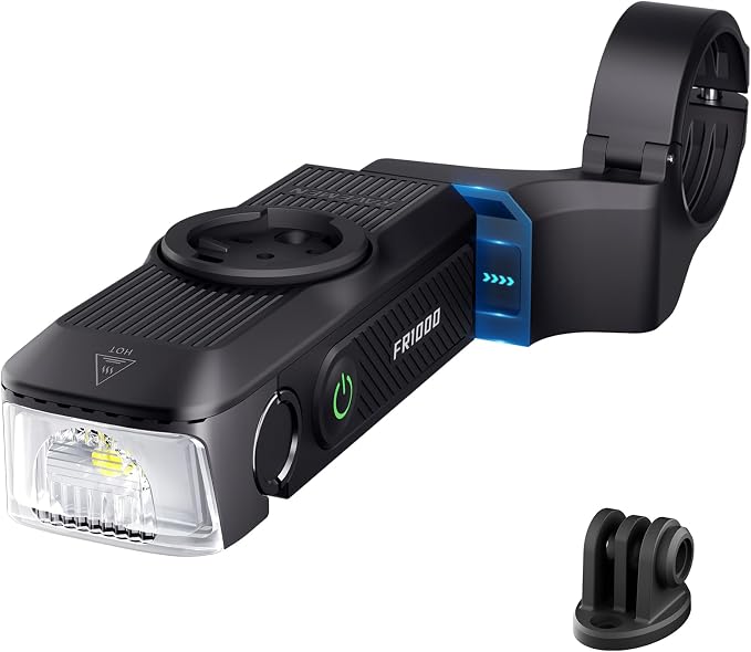 RAVEMEN FR1000 Bike Lights for Night Riding, Bicycle Light & Mount Integrated by RAVEMEN