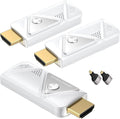 Wireless HDMI Transmitter with 2 Receivers (382FT/100M), 2.4G+5G,Plug & Play,Wireless HDMI Supports 4K Decode & 1080P Full HD Output, Streams from STB, PC, DVD, CCTV to TV, Projector, Monitor