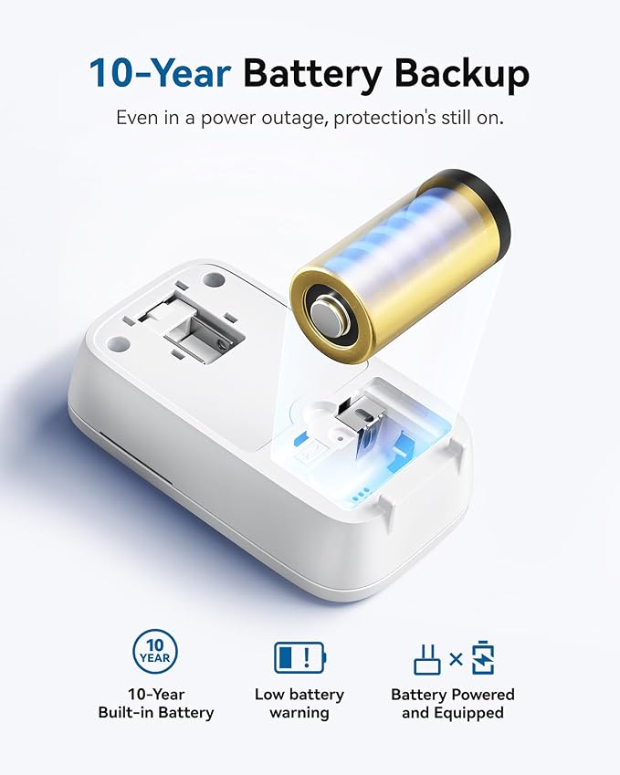 SITERWELL Plug in Carbon Monoxide Detector 10 Year Battery, CO Alarm Detectors - Image 5