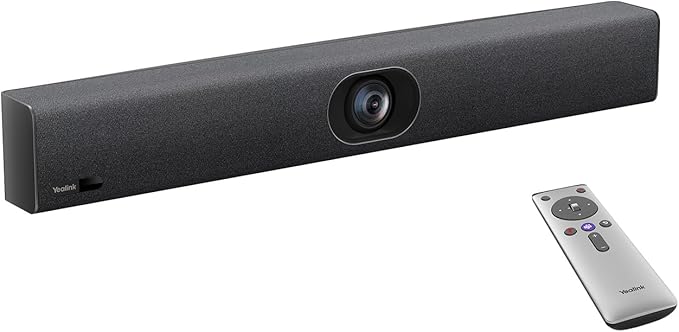 Yealink UVC40 E2 USB Conference Room Camera System Ultra-HD 4K Video Conference Camera 120° Wide-Angle Lens Built-in 8 Microphone Arrays Auto Framing Speaker Tracking and Smart Area Exposure Webcam