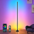 Bcmsda RGB LED Floor Lamp, RGB LED Corner Lamp with Music Sync, Remote Control Color Changing Ambience Light, 16 Million DIY Colors Timer Setting for Living Rooms, Bedrooms and Gaming Rooms