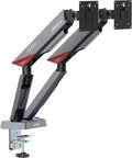 MSI MPG MT161DR - Premium RGB Dual Monitor Stand Arms, 17-38" Support, VESA Compatible, Adjustable Spring Assisted Mount, 35.2 lbs per Screen Capacity, Clamp & Grommet, Quick Release Plate - Black