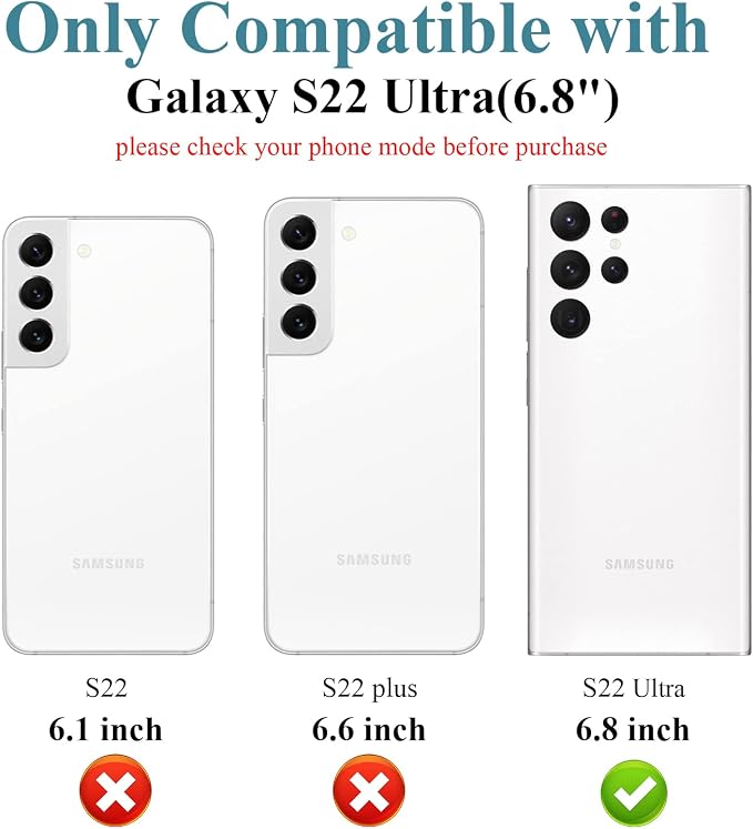 4 Pack Camera Lens Protector for Galaxy S22 Ultra, 9H Tempered Glass Camera - Image 2