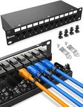 12 Port Keystone Patch Panel CAT6 by Enmane