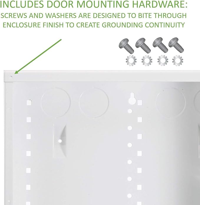 On-Q 42" Structured Media Enclosure with Hinged Cover Lock, 20 Gauge CRS, Versatile Mounting