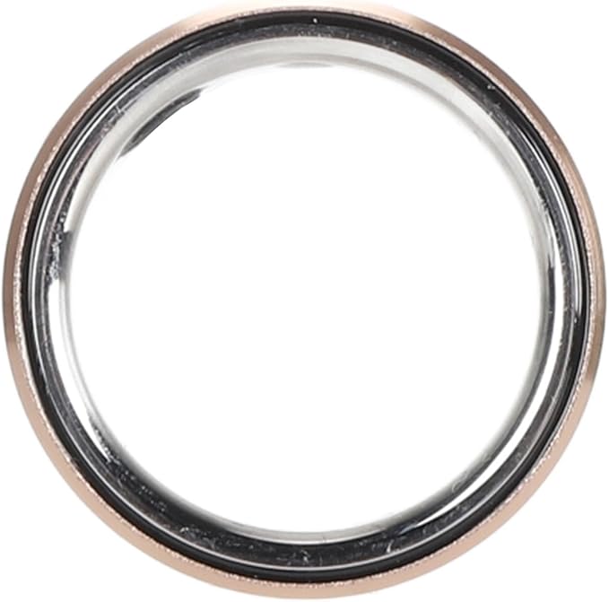 FOSA Smart Health Ring, NFC Sleep Monitor with Temperature Tracking, Step Counter, IP68 for Video Scrolling, Book Page Flipping (Gold)