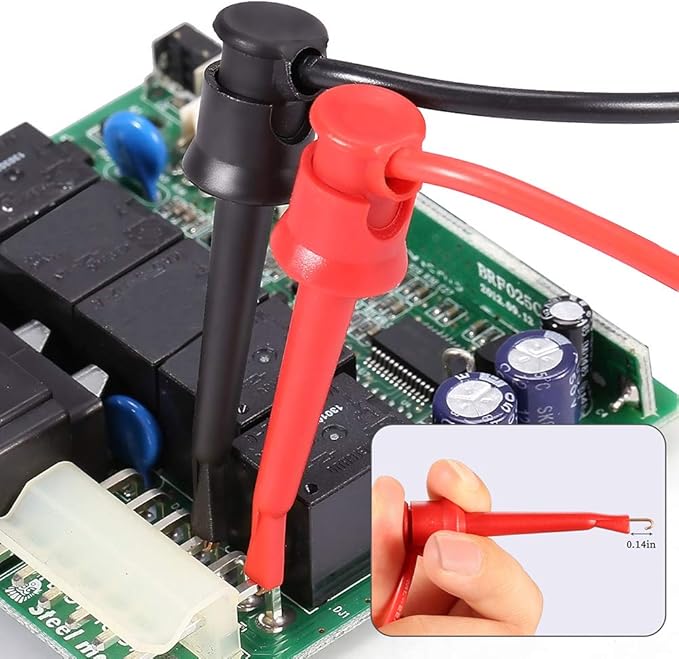 Bionso 25-Piece Multimeter Leads Kit, Professional and Upgraded Test Leads Set with Replaceable Gold-Plated Multimeter Probes, Alligator Clips, Test Hooks and Back Probe Pins.
