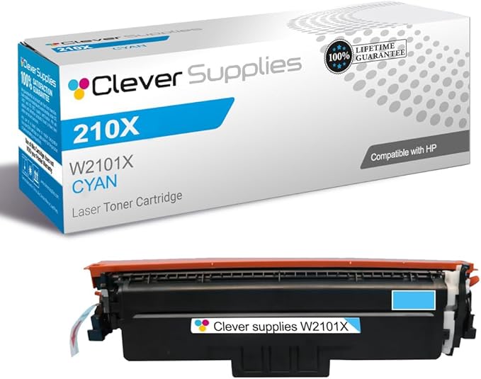 CS Replacement Compatible with HP 4301fdwe Toner Cartridge W2101X to use with Color Pro 4201dn 4201dne 4201dw 4201dwe MFP 4301dw MFP 4301fdwe (Cyan, 1-Pack)