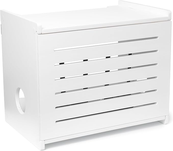 Wooden WiFi Router Storage Box by Unknown
