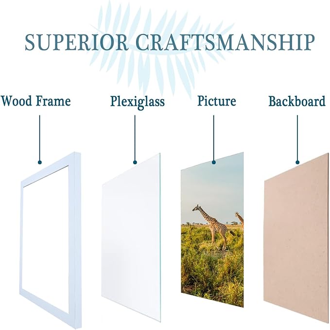 TKYGU 10x15 Picture Frame Set of 3, white Wooden Frame 10 by15 Wall Gallery Poster Photo frame with Durable Shatter Resistant Plexiglass for Wall Mounting Family -friend- wedding best gift