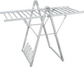 SHARNDY Electric Heating Clothes Drying Rack,Foldable Clothes Drying Rack,Suitable for Drying Clothes, Shoes and Socks.Plug & Play,Silvery Gray,Aluminum Alloy,One-Click Switch(39.37×52.56×25.98in)