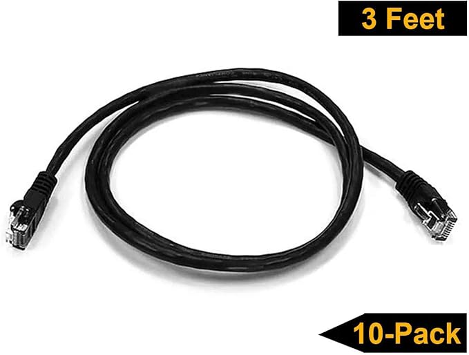 iMBAPrice 10' Cat5e Network Ethernet Patch Cable, 10 Pack - Image 3