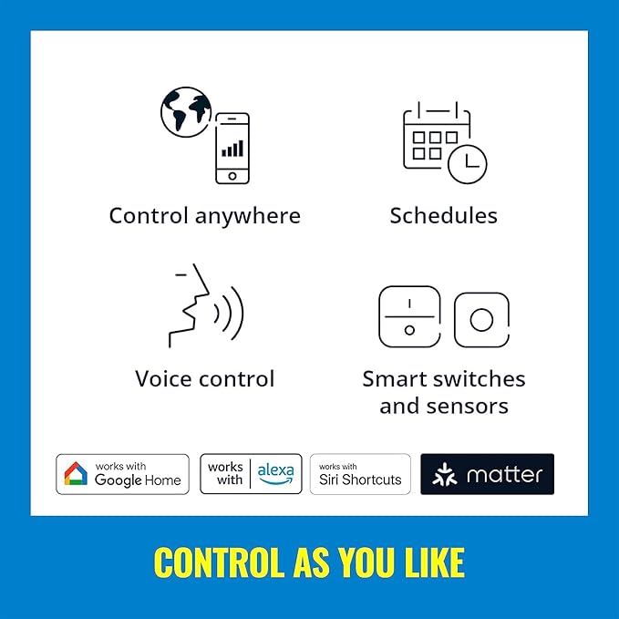 WiZ 65W BR30 Tunable White LED Smart Bulb - Pack of 6 - E26- Indoor - Connects to Your Existing Wi-Fi - Control with Voice or App + Activate with Motion - Matter Compatible