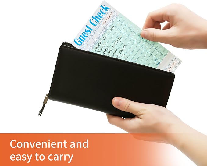 60 Pack/3000 Tickets Guest Checks Books for Servers, Green Server Books for Waitress, Server Note Pads for Restaurants