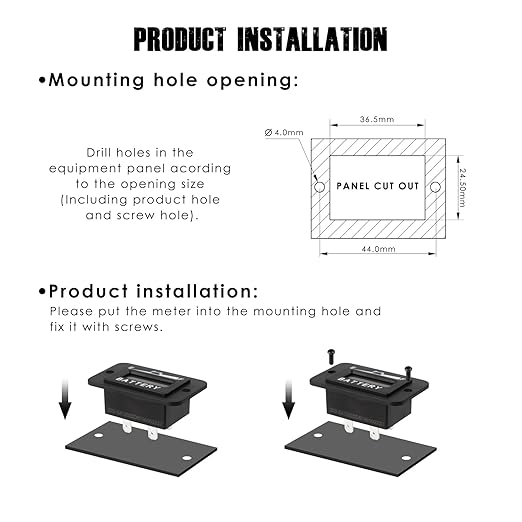 Taikemeti 48V LED Battery Level Indicator, Monitoring The Residual Power of The Equipment, Suitable for Lead-Acid Battery-Driven Rv, Forklift, Golf Cart, Leaf Cutter, Etc. (48V)