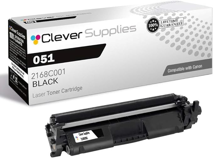 CS Compatible Toner Cartridge Replacement for Canon 051 2168C001 Black ImageClass LBP162dw MF264dw MF267dw MF269dw Toner Cartridge Black