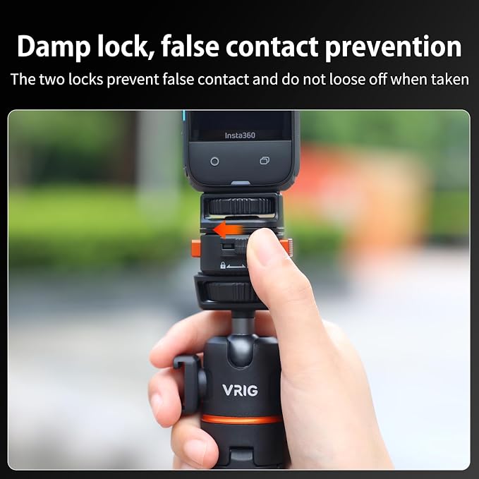 VRIG Claw Mini Quick Release Plate Tripod QR Camera Mount Adapter, Quick Setup - Image 5