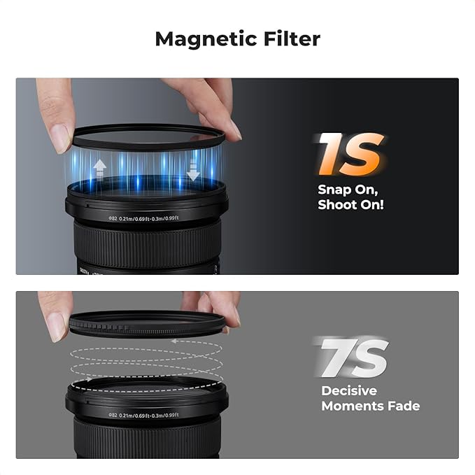 K&F CONCEPT Magnetic 82mm Circular Polarizers Filter - Image 4