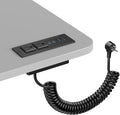 Recessed Power Strip USB C 65W Fast Charging Station,in Drawer Outlet,Furniture Flush Mount for Desktop,Workspace Essential Desk Outlet (Black, 6FT)
