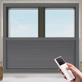 LEXEN Smart Bottom Up Honeycomb Shades - WiFi Enabled Motorized Cellular Blinds Compatible with Alexa/Google Home Easy Install Blackout Honeycomb Blinds with Aluminum Frame Customize Size-Grey