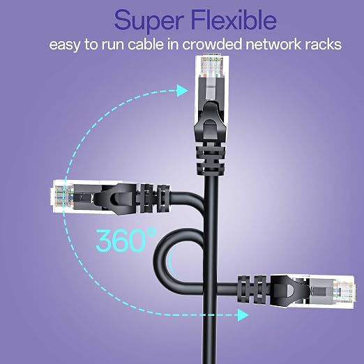 Cat 6 Ethernet Cable 6FT, Cat6 Ethernet Patch Cable 10Gbps, High-Speed UTP Cat6 - Image 6