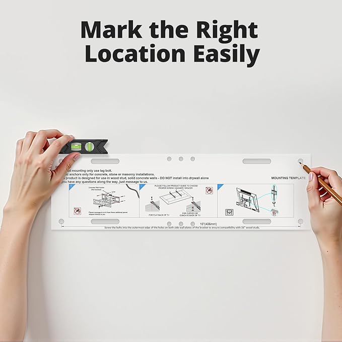 IWORKBOARD 50 55 65 inch Full Motion TV Wall Mount for 32-70 inch TV Bracket, Dual articulating Arms Mount, Tilt Swivel Extension Level, Max VESA 400x400mm, 16" Studs, 110 lbs,Fit Most 40 43 50+ TVs