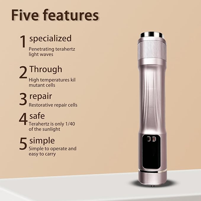 Vibrance Terahertz T26 Wand Blower – Electric Heating & Therapeutic Massage Device for Body Relaxation, Water Enhanced Frequency for Wellness & Stress Relief