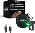 + Case, High Tech Wearable LED Flashlight, Faster and Easier Than a Headlamp by DEXFINGERLIGHT