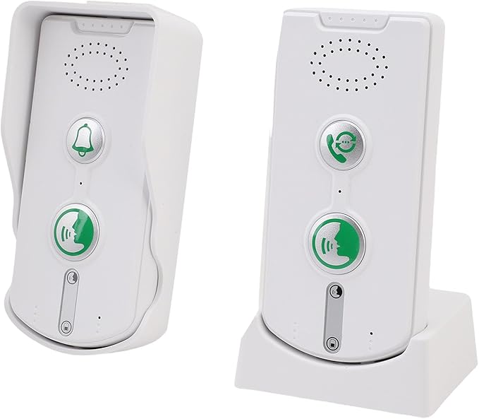 Heayzoki 2 Way Voice Intercom, IP54 Water Proof Wireless Intercomunicador with 5 Adjustable Volume Levels 1000mAh Battery, 1640ft Range Indoor Outdoor System for Home Office