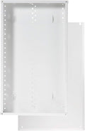 Legrand - OnQ 28 Inch Cable Management, In-Wall 20-Gauge Media Box, Structured Wiring Enclosure with 2.5 Inch Openings for Wires, Includes Cover Mounting Hardware, White, EN2800